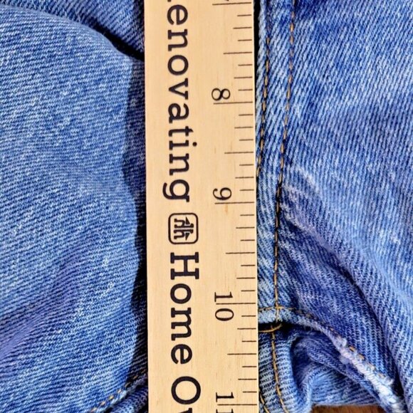 Levi's Womens Jeans Size 25 Wedgie Straight Blue High Rise Button Fly Denim Crop - Picture 4 of 15